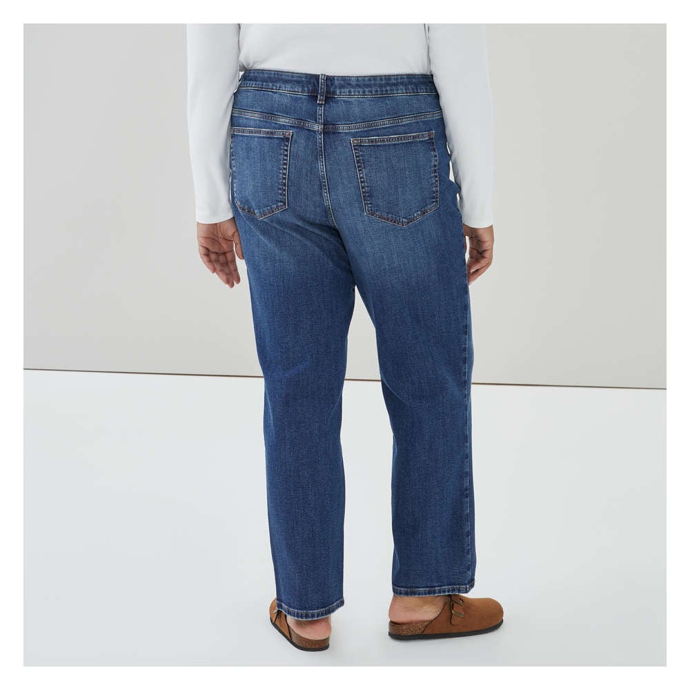 Joe Fresh Women+ Dark Wash Slim Straight Jean - 1 ea